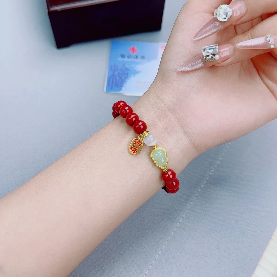 含辰砂工艺品朱砂福禄手串吉祥纳福