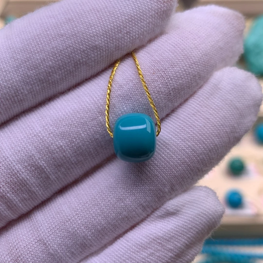 未镶嵌绿松石珠宝奇石9.6*8.2