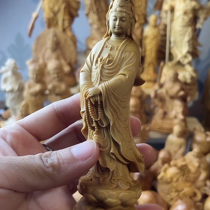柏木（崖柏）崖柏观音高12公分