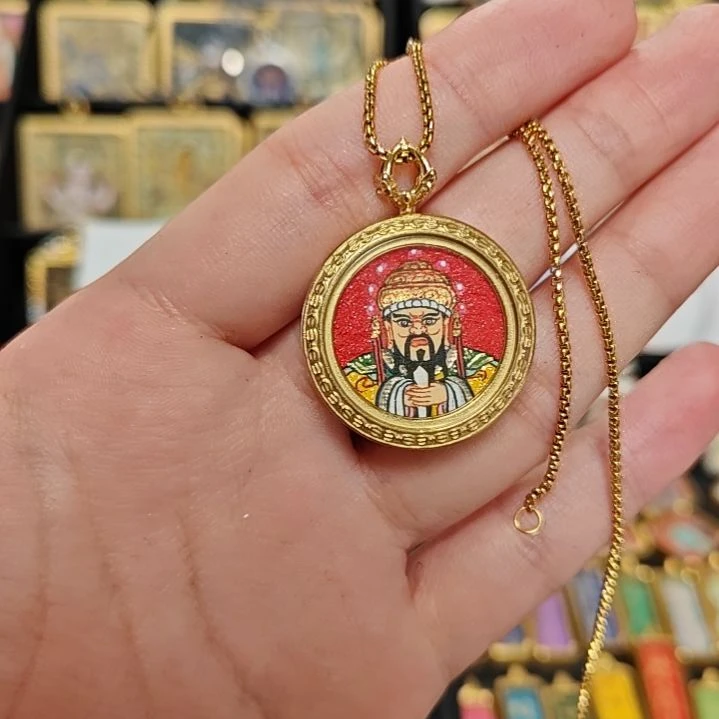 吊坠王**?纯手绘五爷唐卡