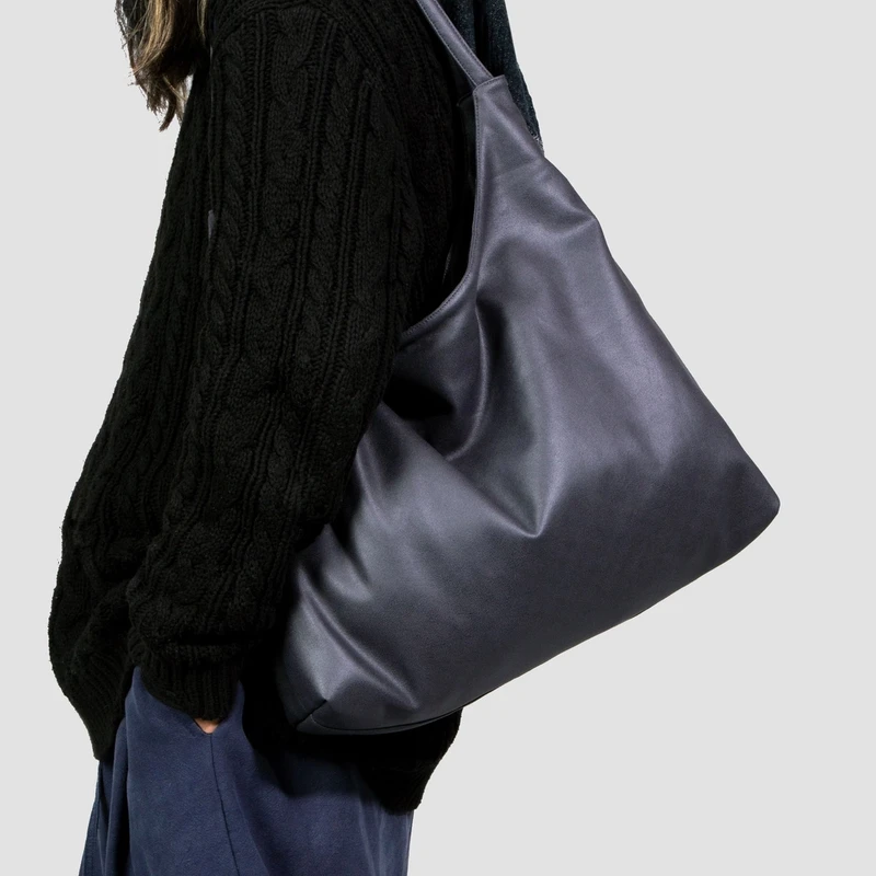 无则艺【矮款月牙包】黑色休闲简约单肩小众潮流纯色时尚