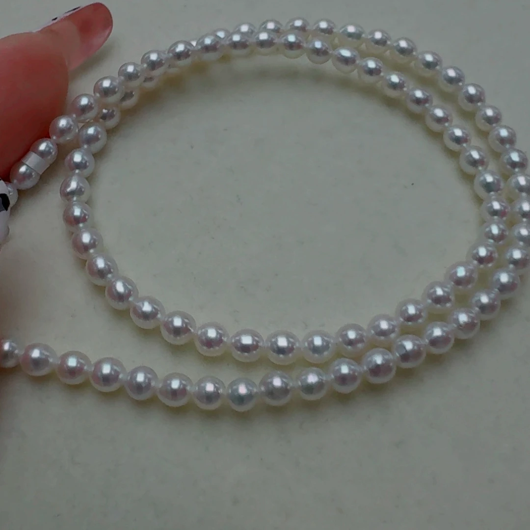 淡水珍珠银S925镶嵌颈饰@@bc161