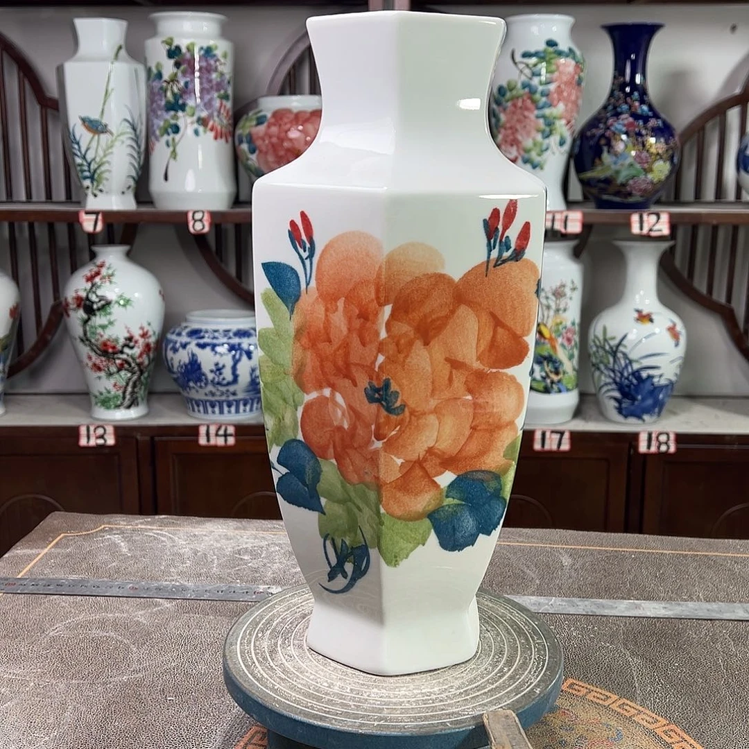 陶摆件景德镇陶瓷6黄牡