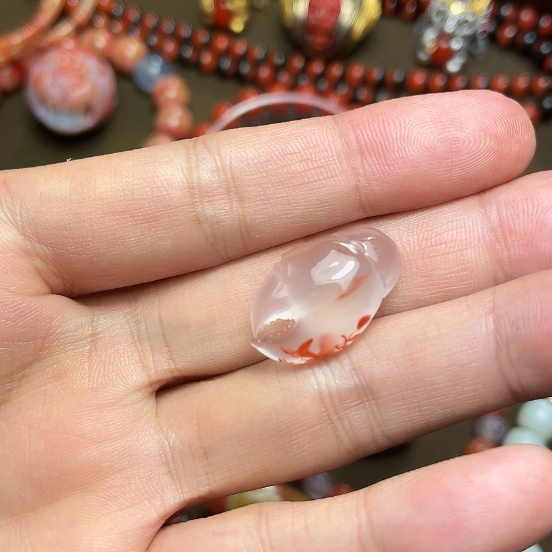 南红玛瑙未镶嵌吊坠(不含链)