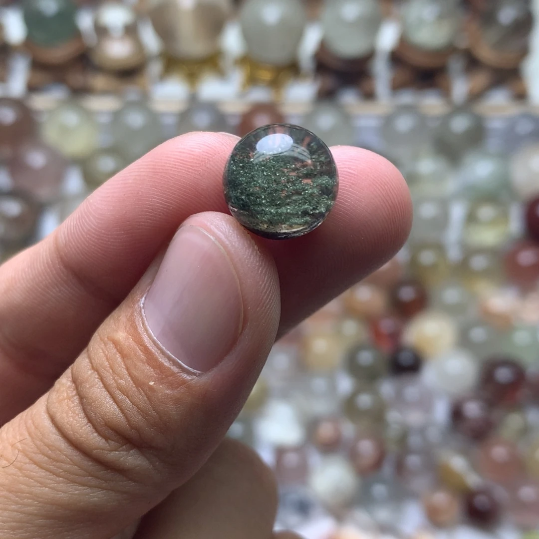 水晶珠宝半成品未镶嵌幽灵球