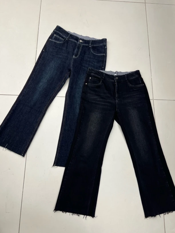 加薄绒微喇八分裤微弹6424