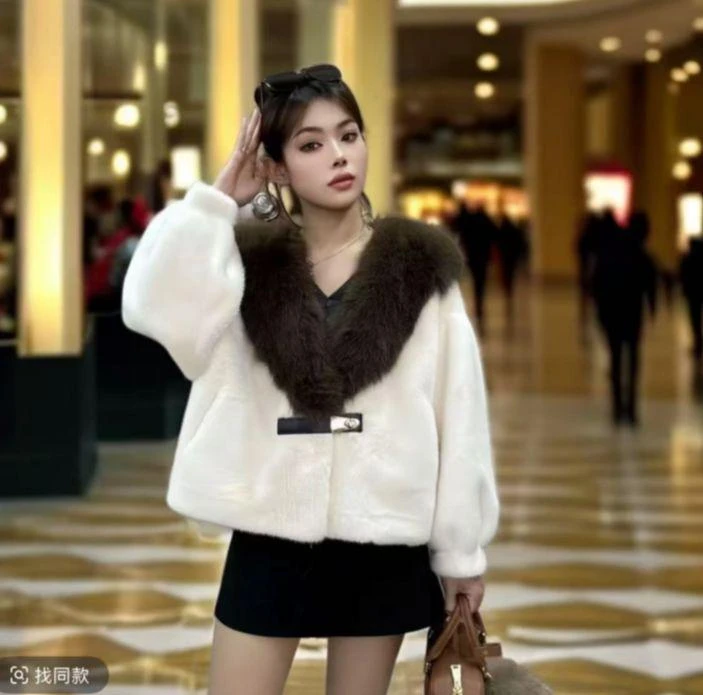 {范范的礼物}连帽重工气质长袖常规款宽松休闲风秋冬宽松型短外套