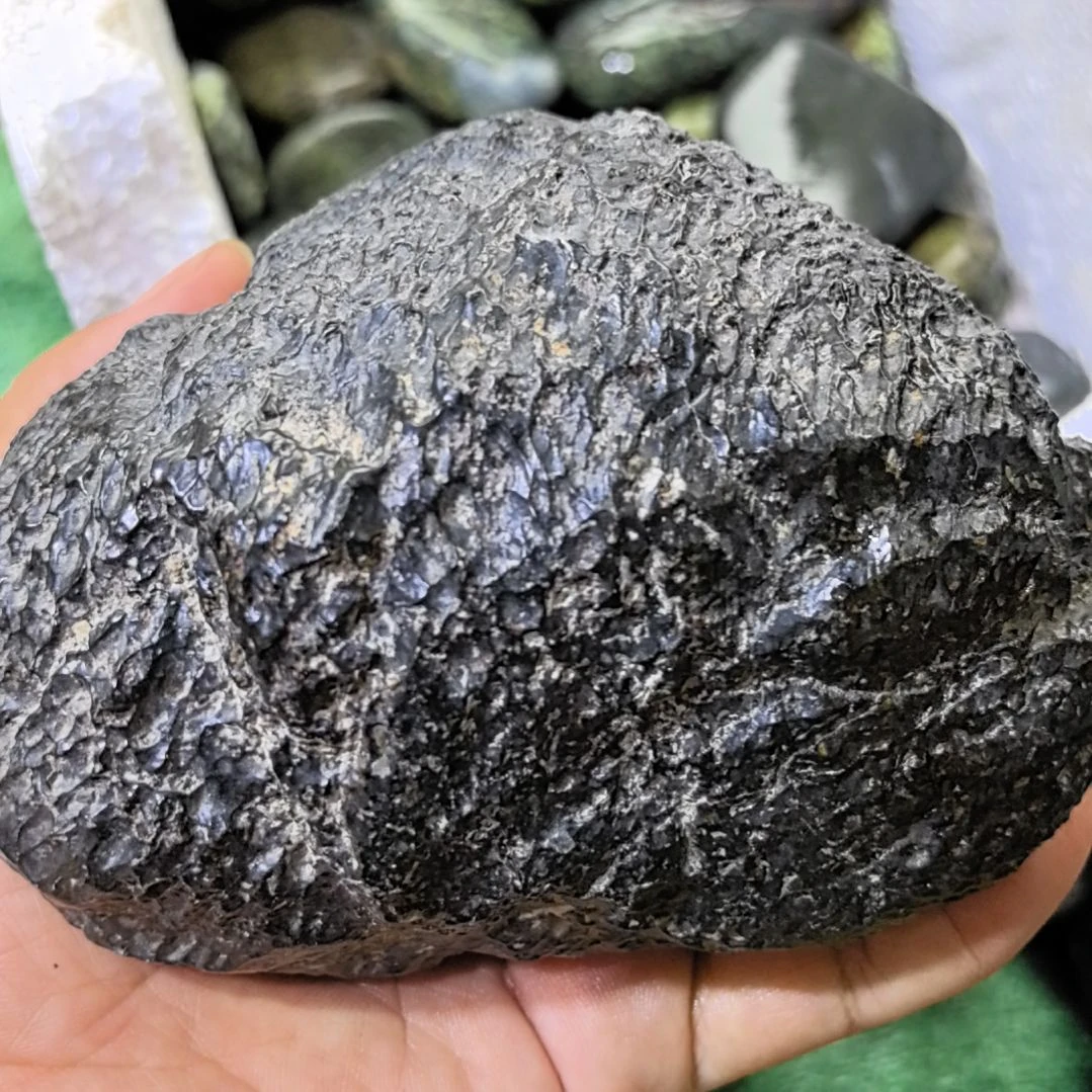 乐***谜有机玻璃藏玉药王石原石手把件