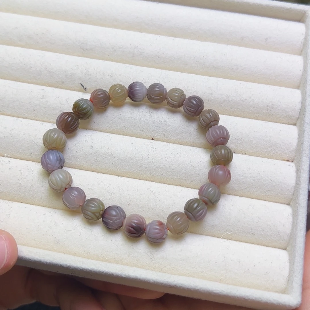 玛瑙/玉髓未镶嵌定制手串