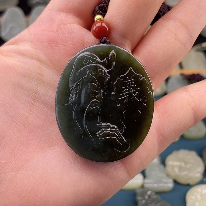 和田玉未镶嵌颈饰阿*