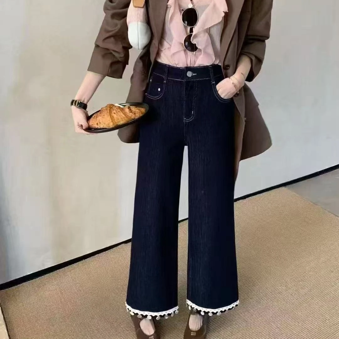 3135-7牛仔高弹高腰原色重工山本裤