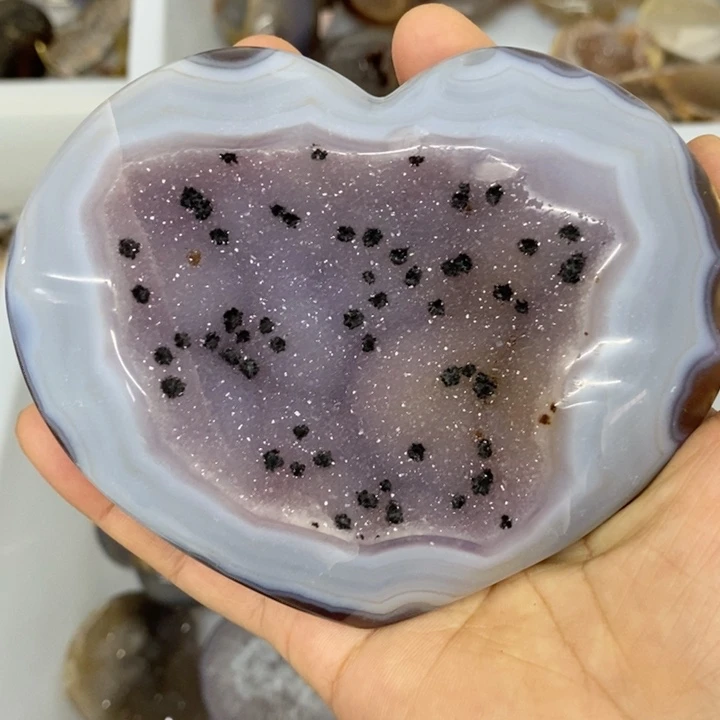 珠宝半成品紫晶未镶嵌