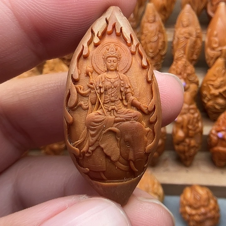 橄榄核吊坠21普贤