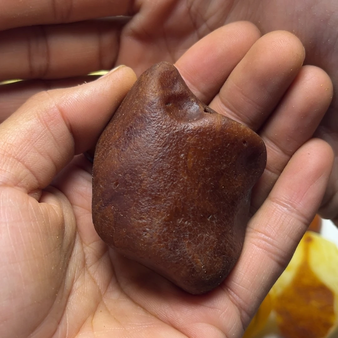 定制琥珀未镶嵌蜜蜡定制随型手把