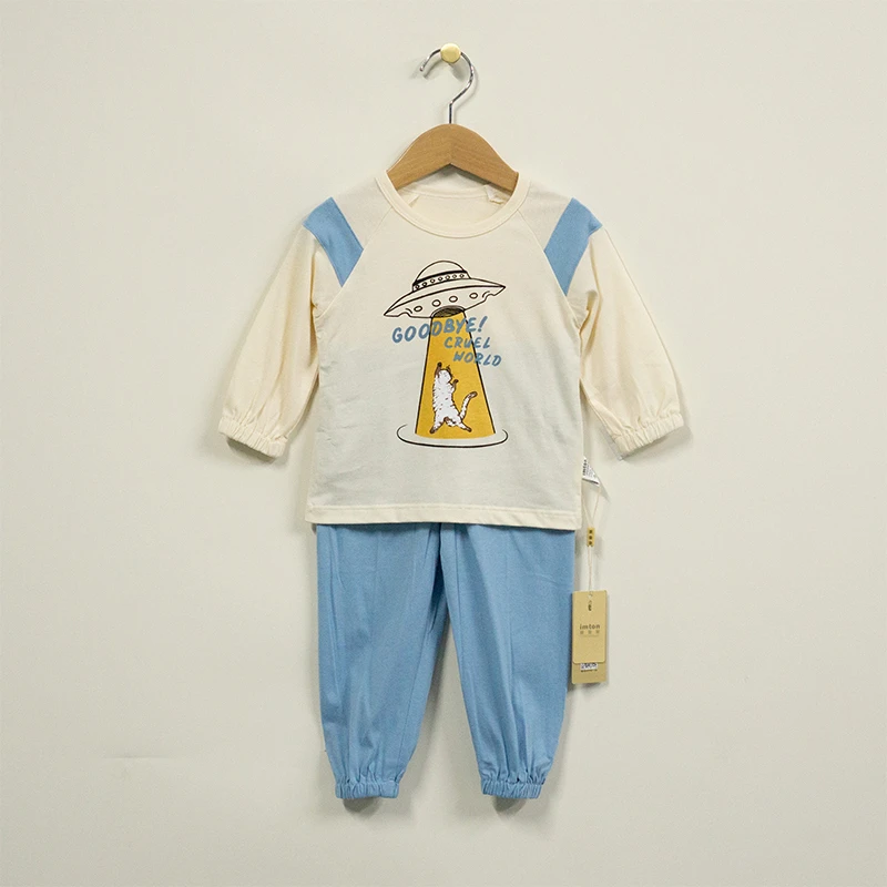 372-太空猫咪-纯棉空调服套装