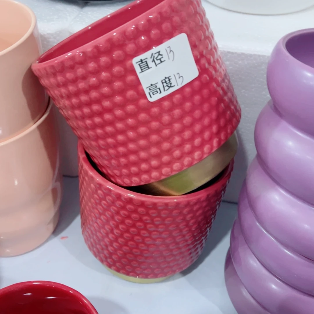 有孔，陶瓷花盆满10米包邮发货