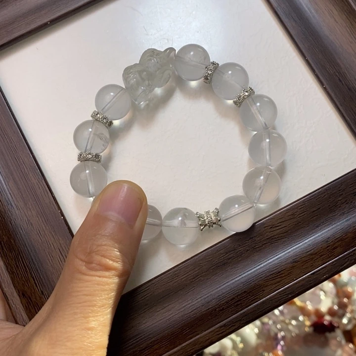 上***芷水晶手链未镶嵌奶白晶
