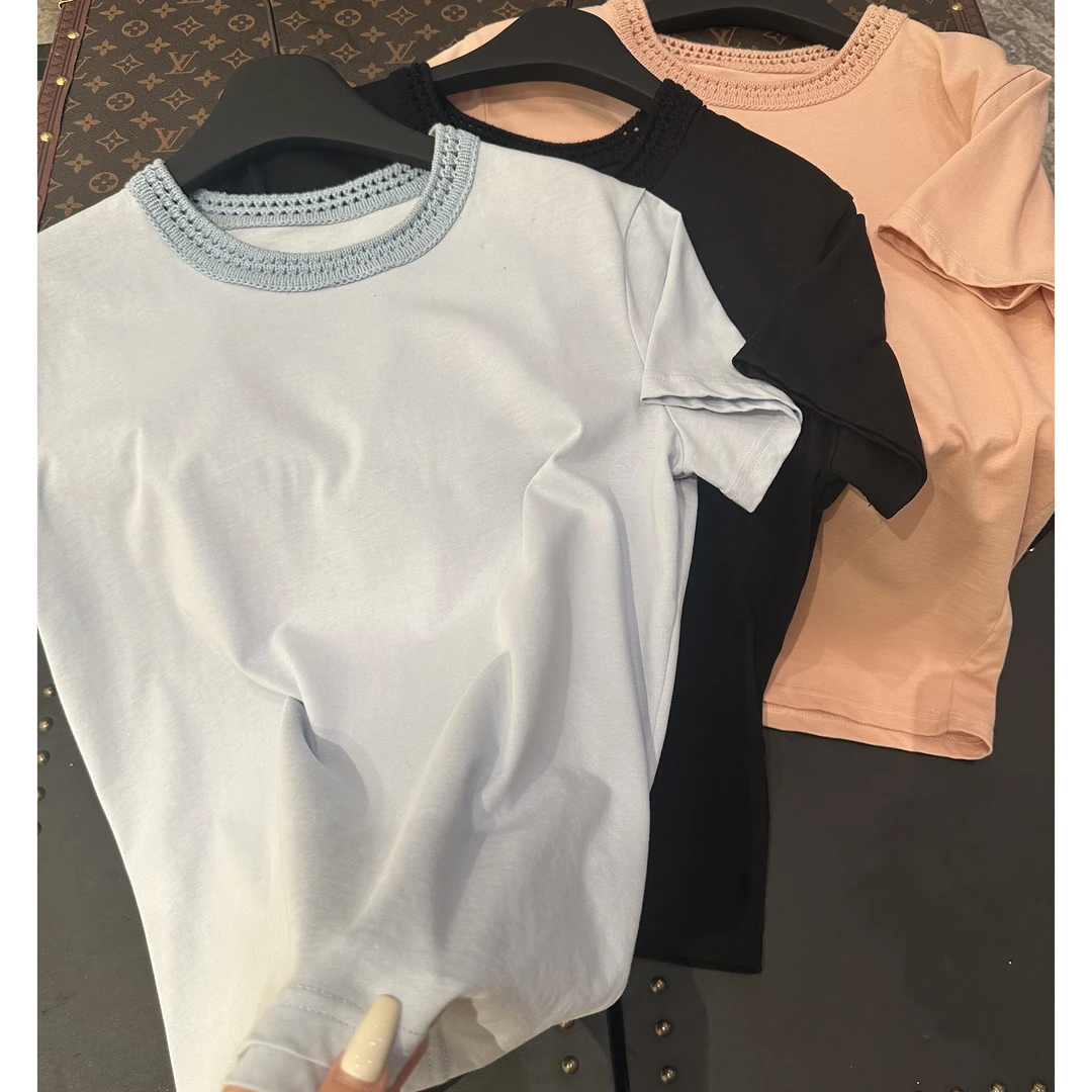 2025春夏新款 女士圆领短袖T恤衫（D20MK54DT03）