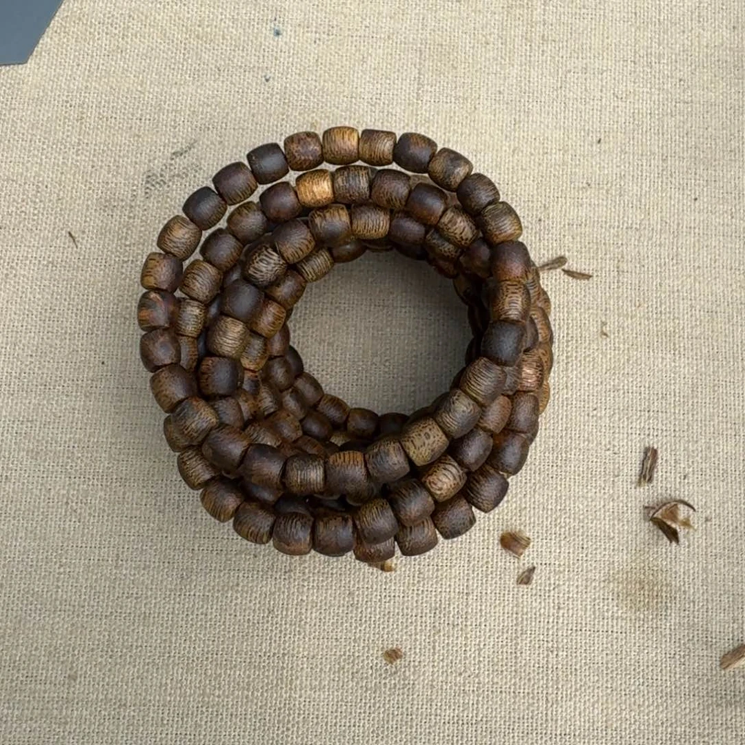 沉香手串绿奇楠沉香单圈约0.7多样性发一条