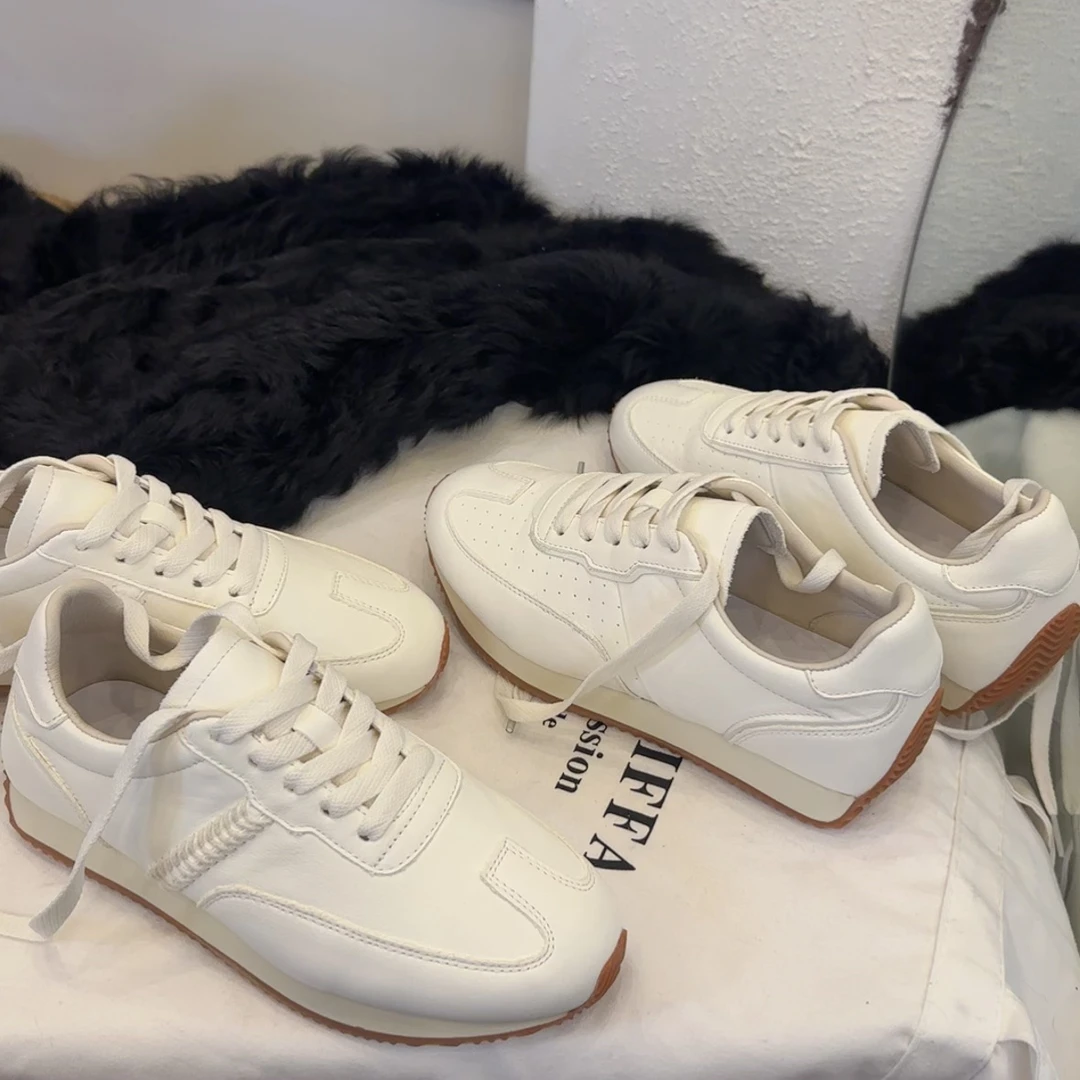 【王二今】牛皮/3CM/老爹鞋厚底舒适阿甘慢跑运动时尚休闲德训潮鞋