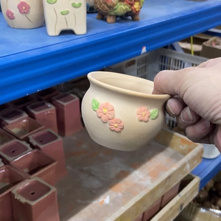 陶瓷花盆单场满9.9发8*6