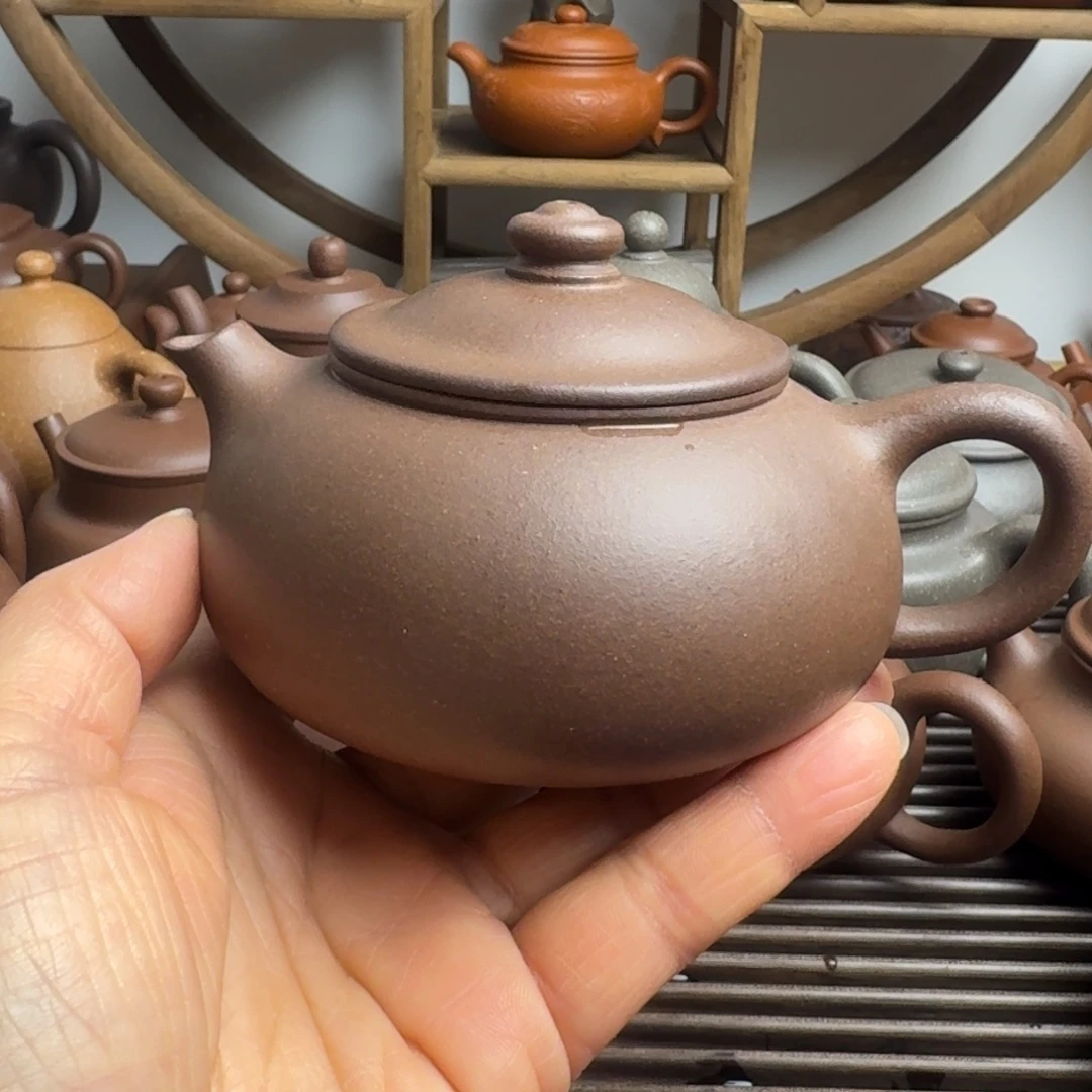 紫砂茶壶230cc寒江嫩底槽清