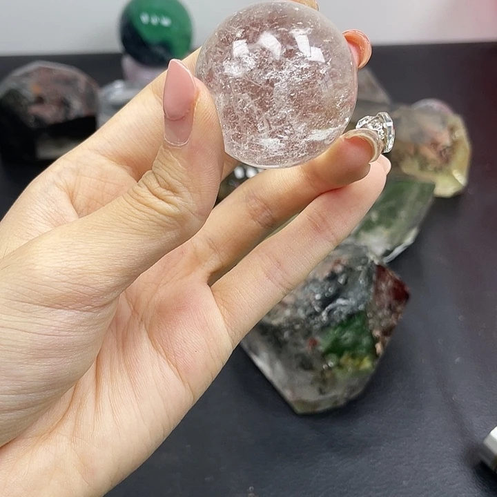 钛钢水晶珠宝半成品115水晶石