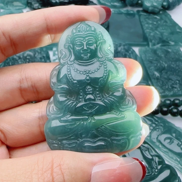 翡翠未镶嵌颈饰多样性发货天然A货翡翠