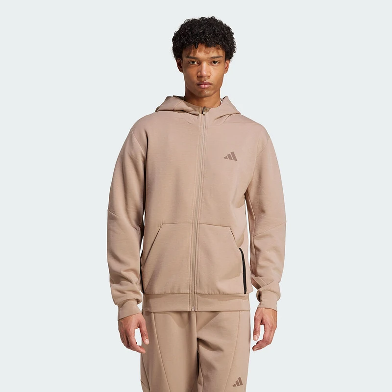 阿迪达斯 (adidas)男子D4T FULL-ZIP HO训练夹克外套JX0690