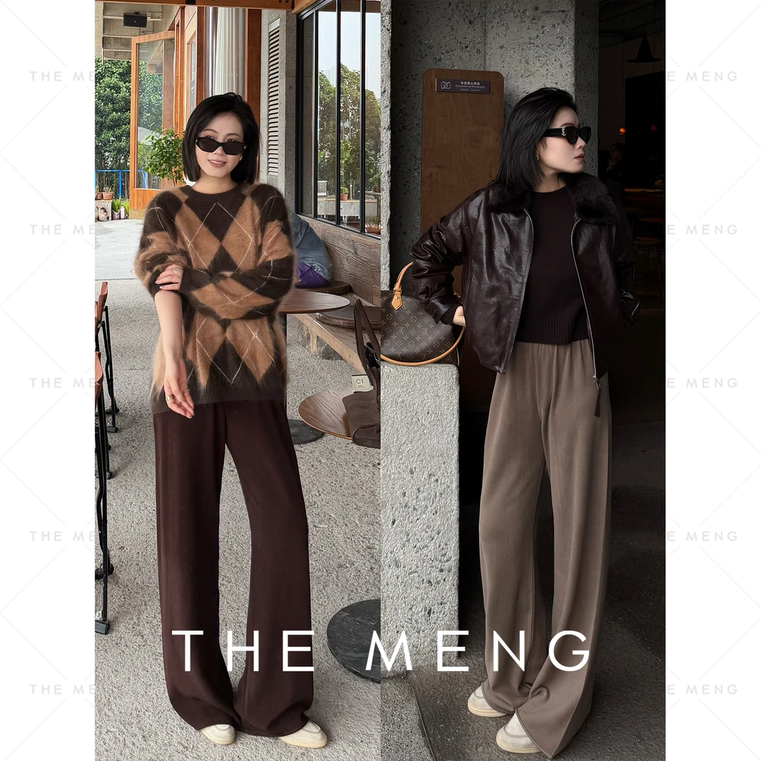 THE MENG【GALA裤】超柔山羊绒双股极细纱线加绒休闲裤#M254P1615