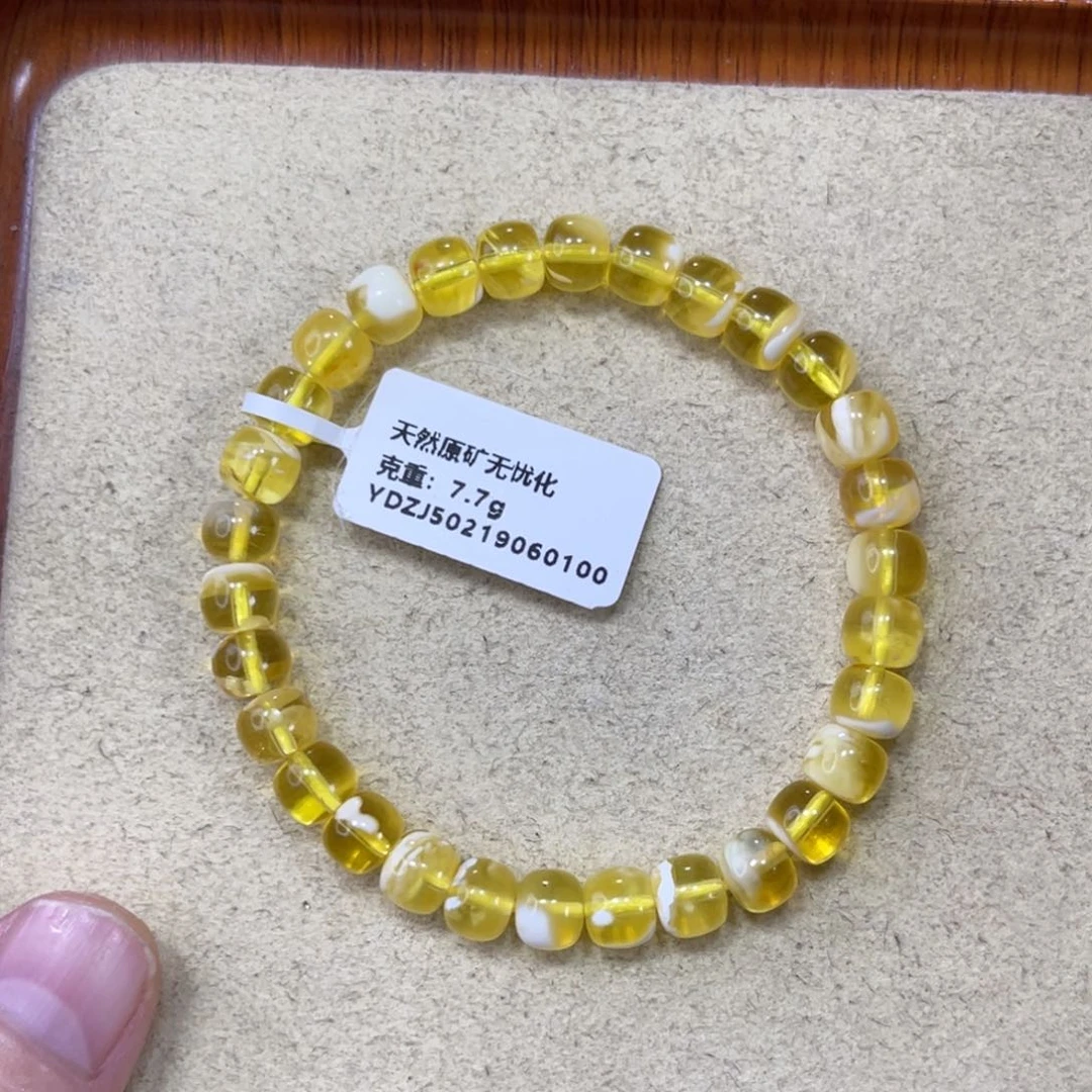 蜜蜡珠宝奇石未镶嵌7.4mm