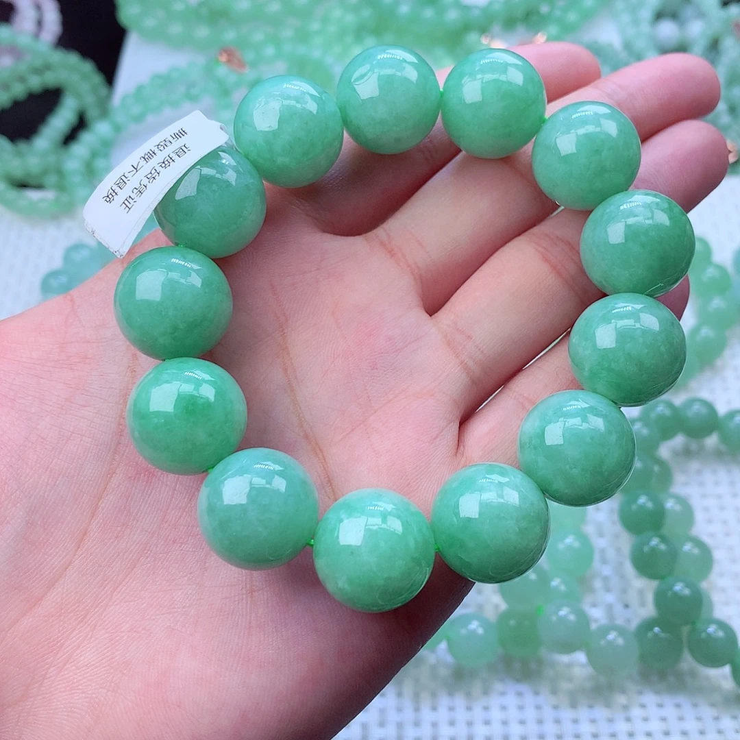 翡翠未镶嵌毛衣链卡17.7