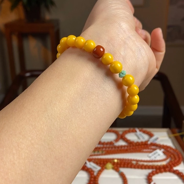 琥珀手链未镶嵌蜜蜡手串7