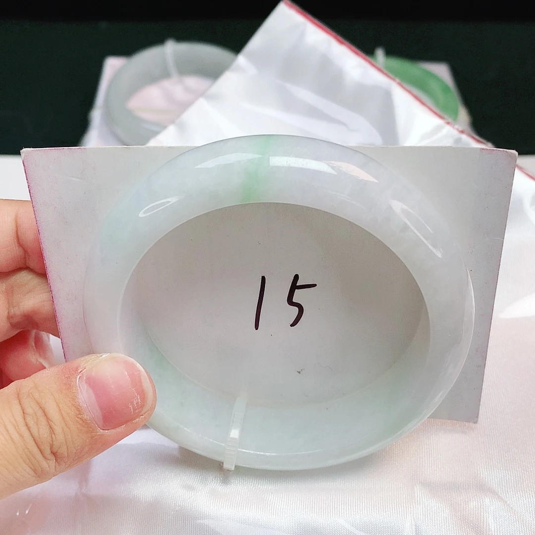 翡翠未镶嵌手镯轮胎镯58.5