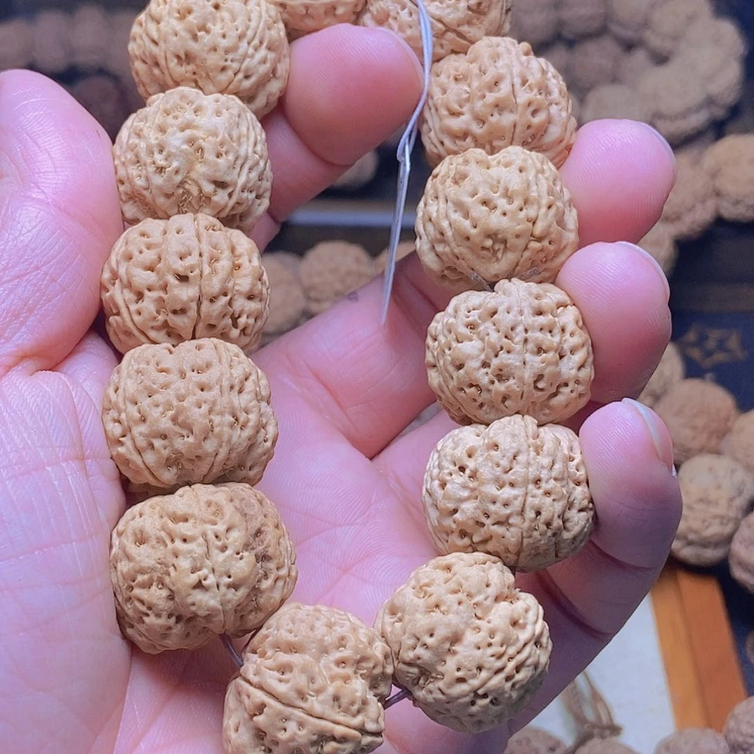 金刚菩提把件H**s5瓣22粗筋双龙