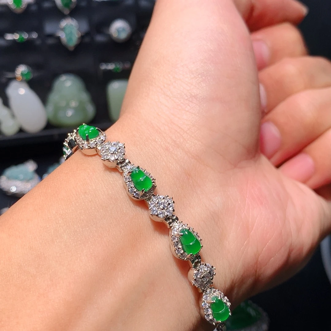 翡翠未镶嵌手链手链