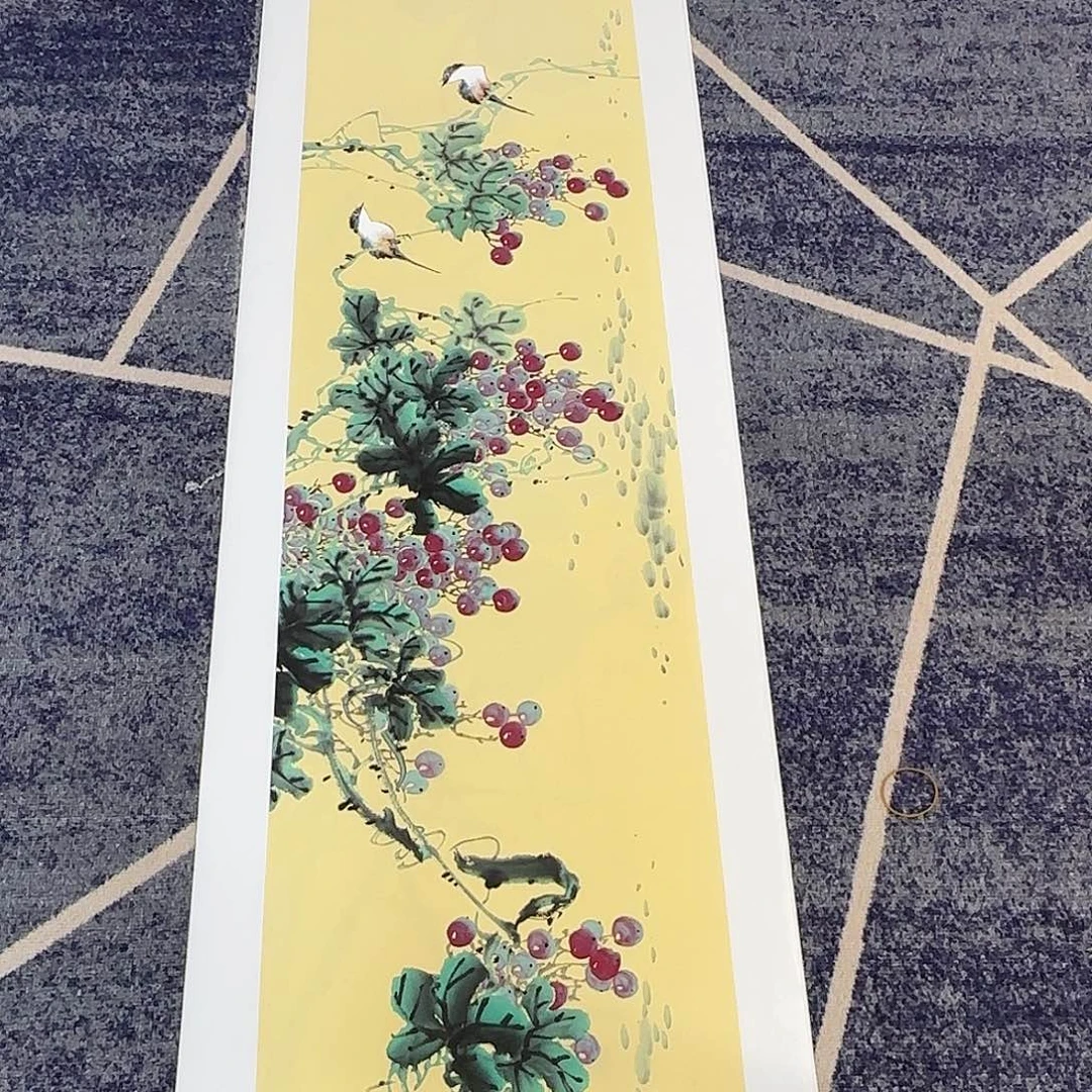 国画138*35纯手绘刘亦凌