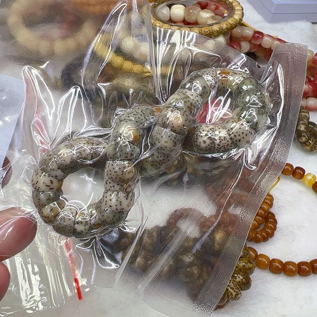 手串星月菩提65卓越糯冰火烧云星月菩提单圈大肠1.0
