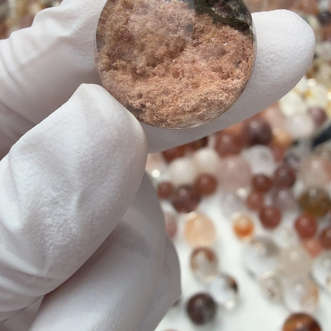 美***ᵐ未镶嵌珠宝半成品水晶18.7mm定制不退换