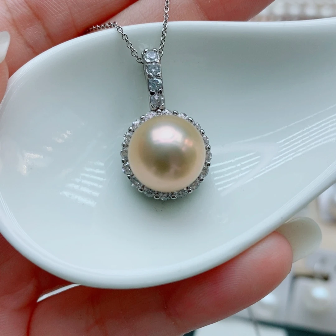 淡水珍珠未镶嵌颈饰12mm