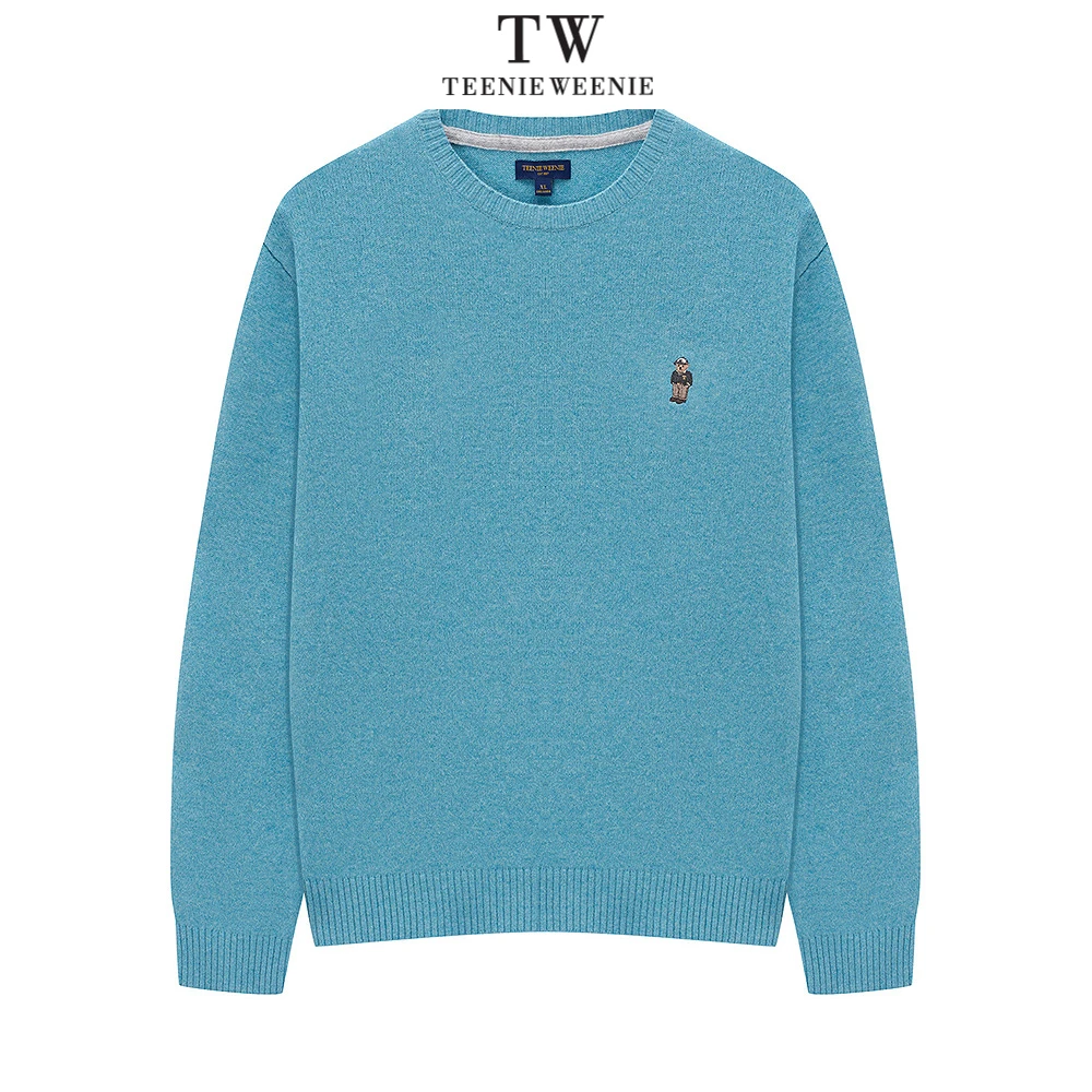 Teenie Weenie小熊男装休闲舒适软糯保暖柔软刺绣毛衣TNKW25EC03S