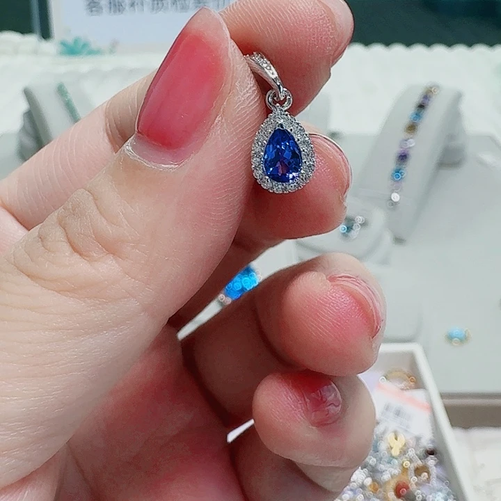 合成立方氧化锆925银吊坠