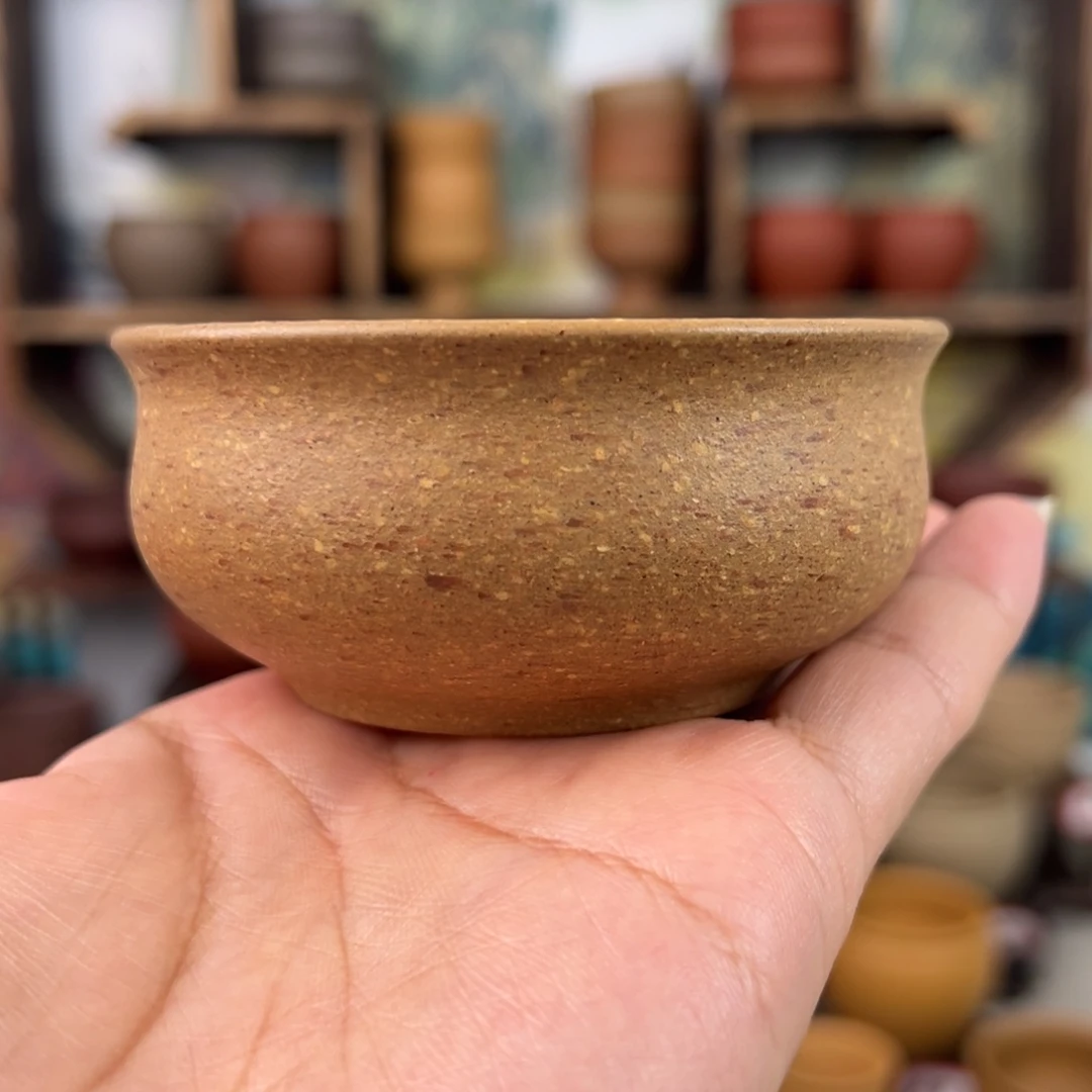 紫砂茶杯拙器甄选，纯原本矿。