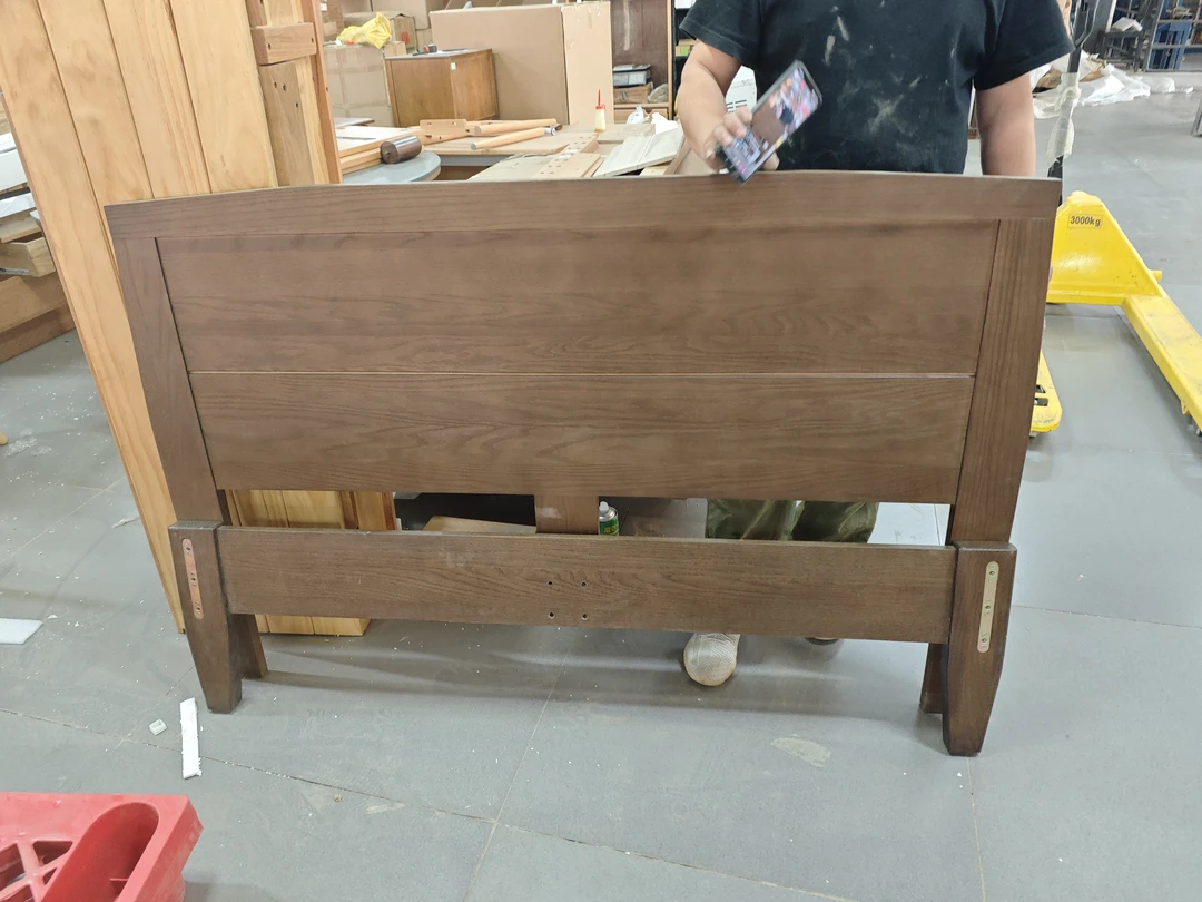 实木床 床头➕床尾 橡木 长度158 瑕疵无售后 9945百