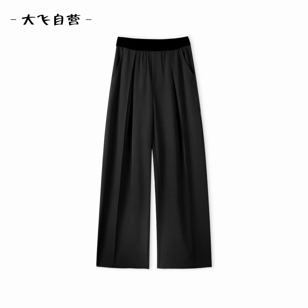 【大飞自营】*E 0224 黑色直筒裤