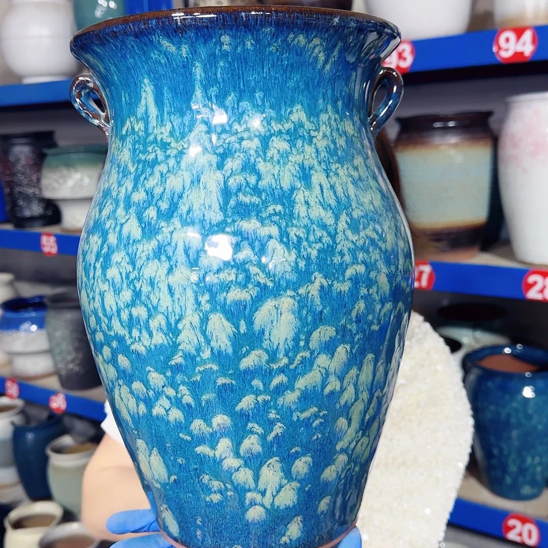 紫砂花盆高32口20