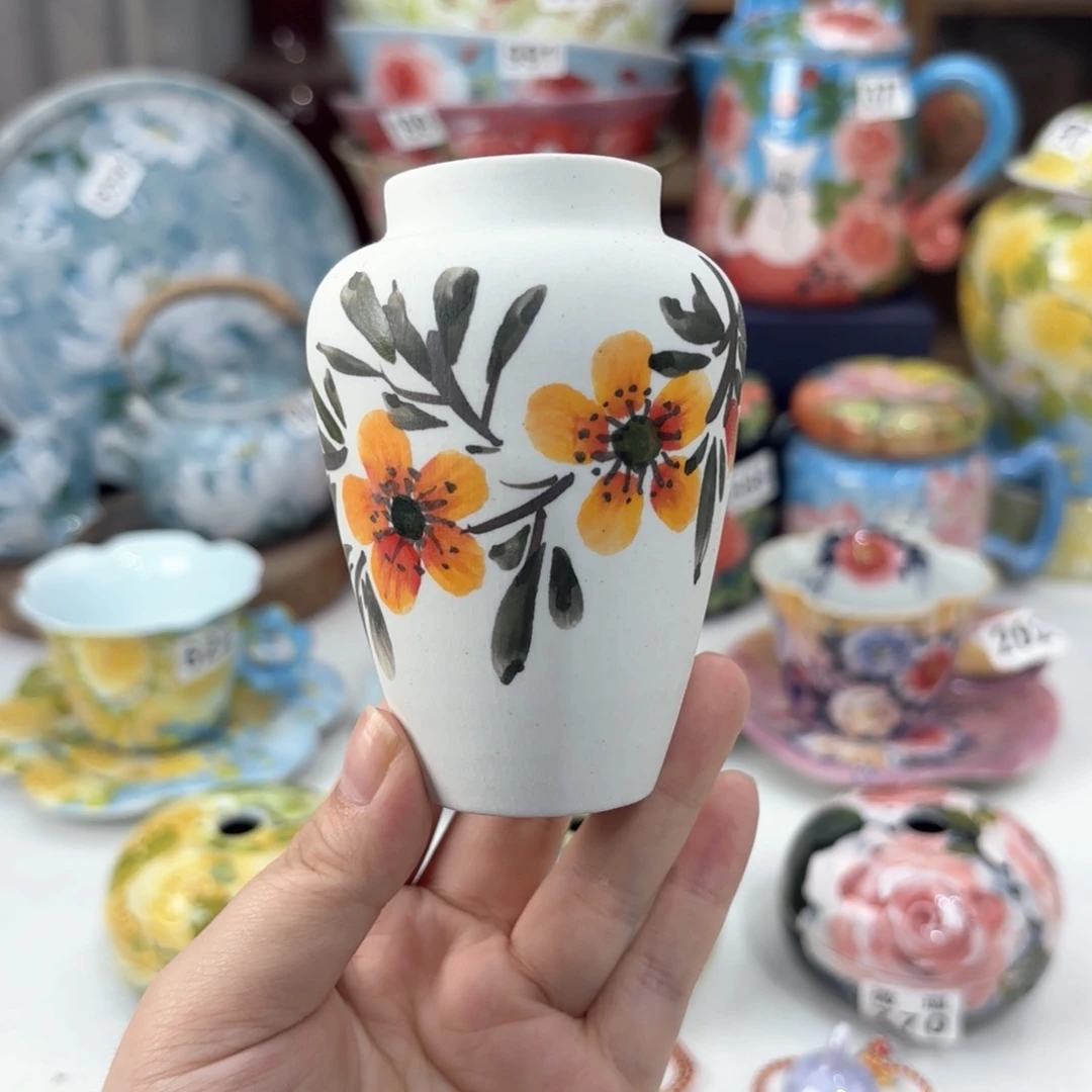 景德镇手绘高温釉下彩陶瓷茶具