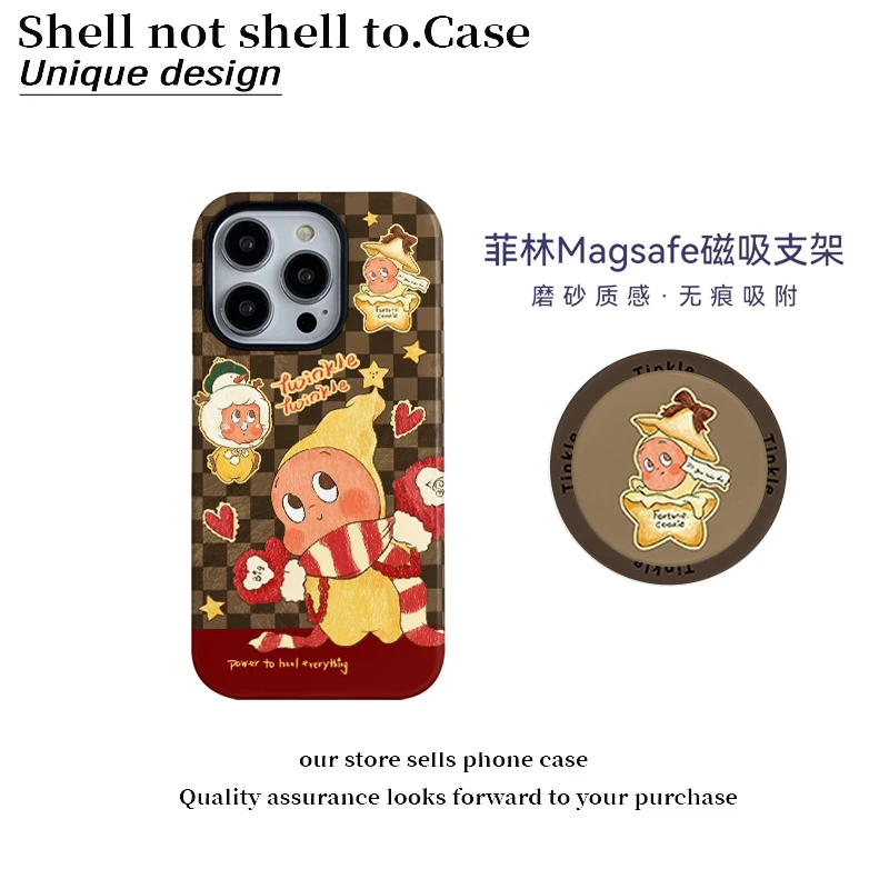 复古动漫卡通人苹果17promax菲林二合一手机壳vivo华为oppo小米15