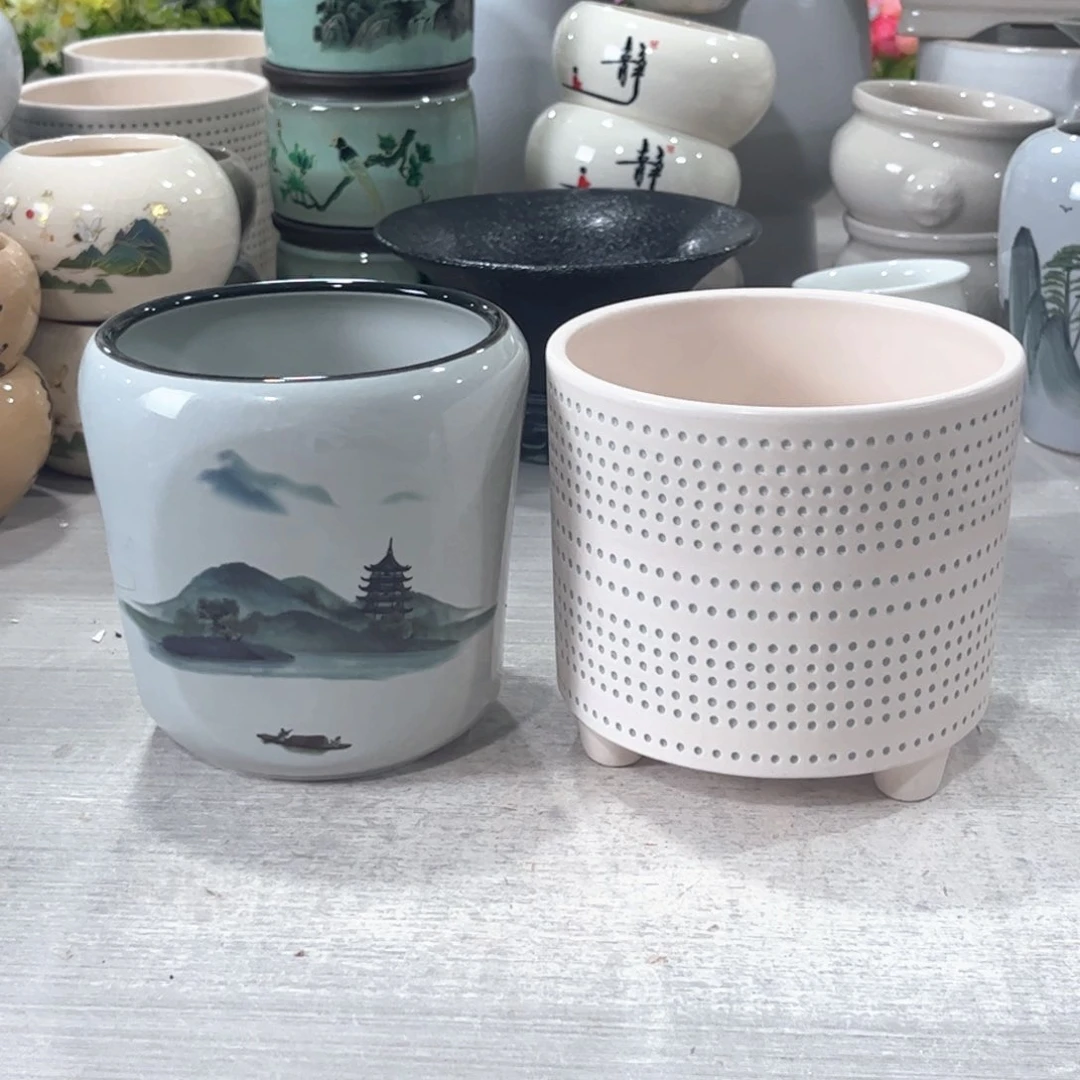 口径   陶瓷绿植多肉微瑕花盆