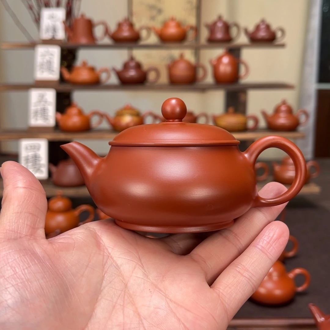 藏***龍紫砂茶壶超薄明炉130cc